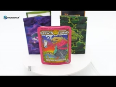 CBD Gummies Sacchetti per imballaggio di cannabis Marijuana Weed Mylar 3,5 g Personalizzati